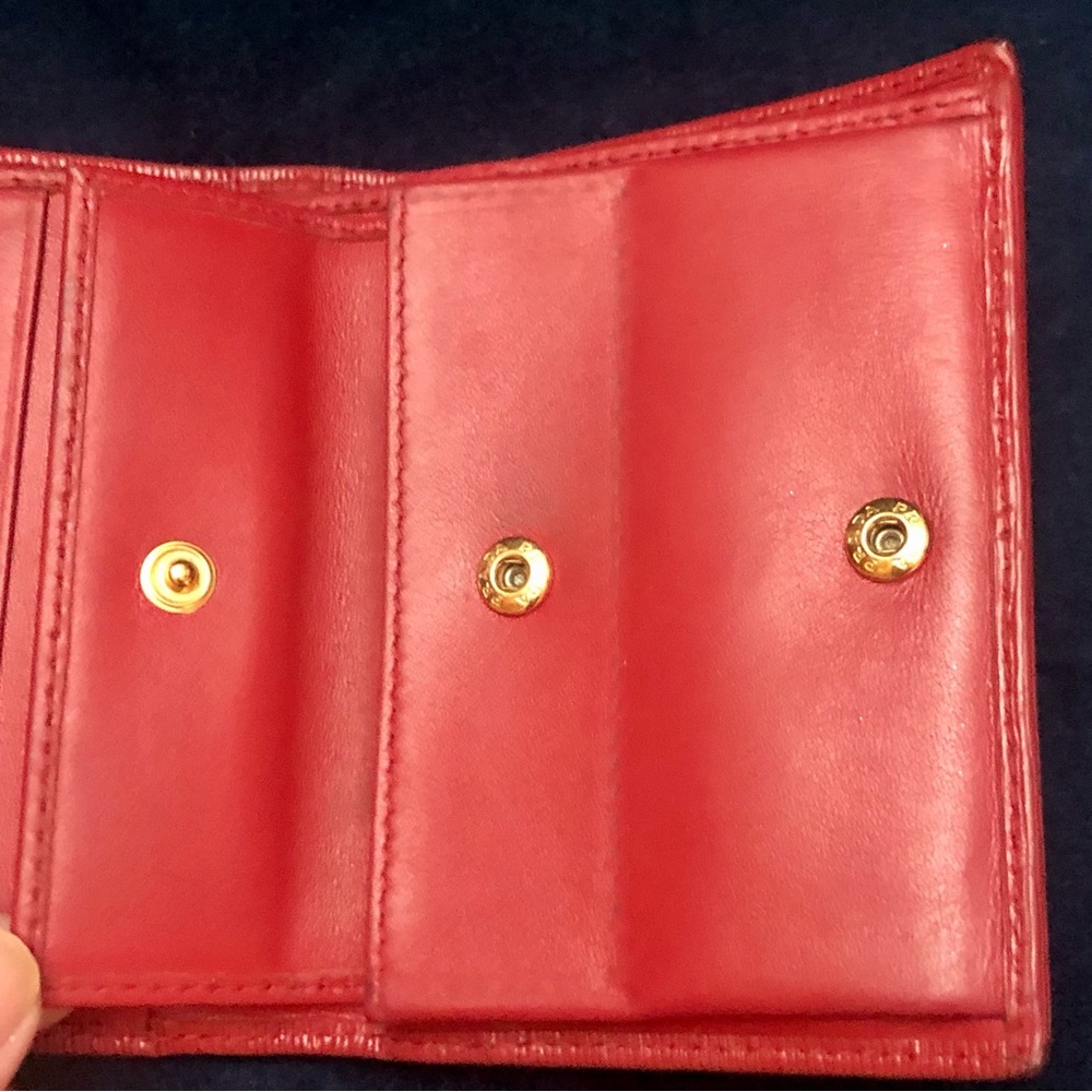 Prada Vitello Move Red Small Leather Wallet - Picture 10 of 12